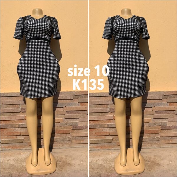 Houndstooth print dress size 10