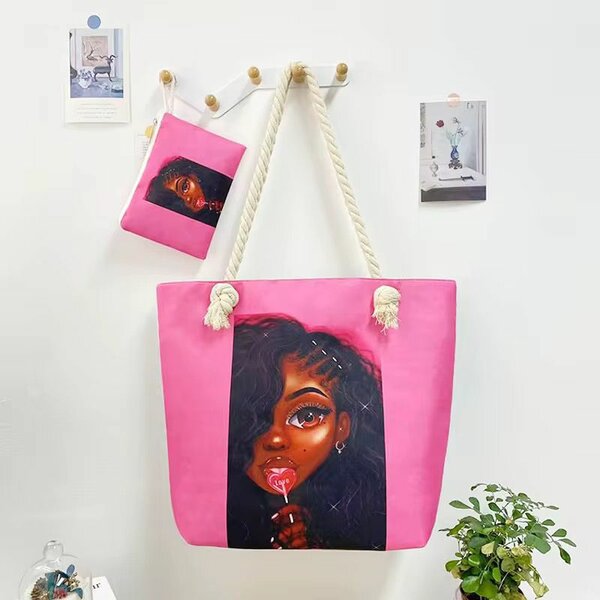 Sac cabas femme motif artistique