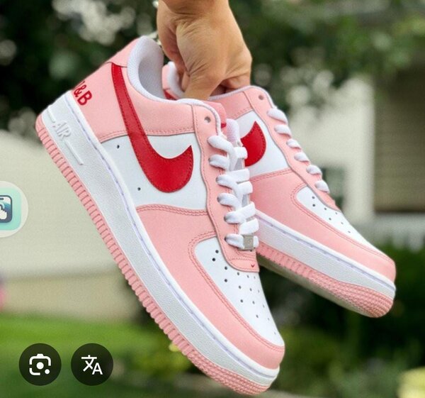 Sneakers rose et blanc