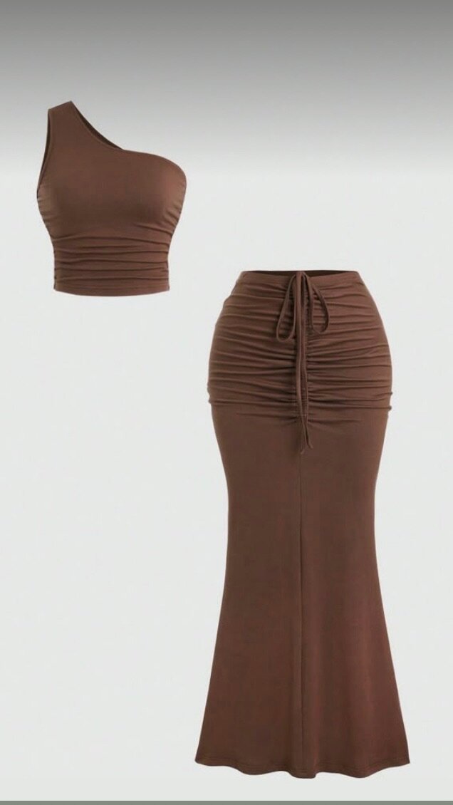 Ensemble élégant top et jupe