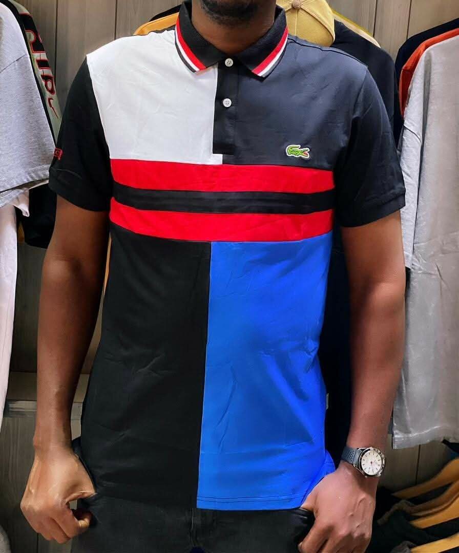 Polo multicolore tendance homme