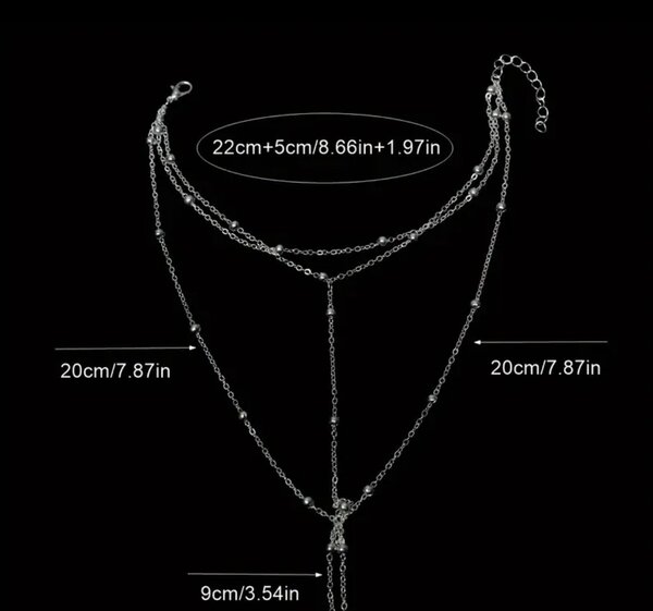 1 Chaîne de cheville élégante