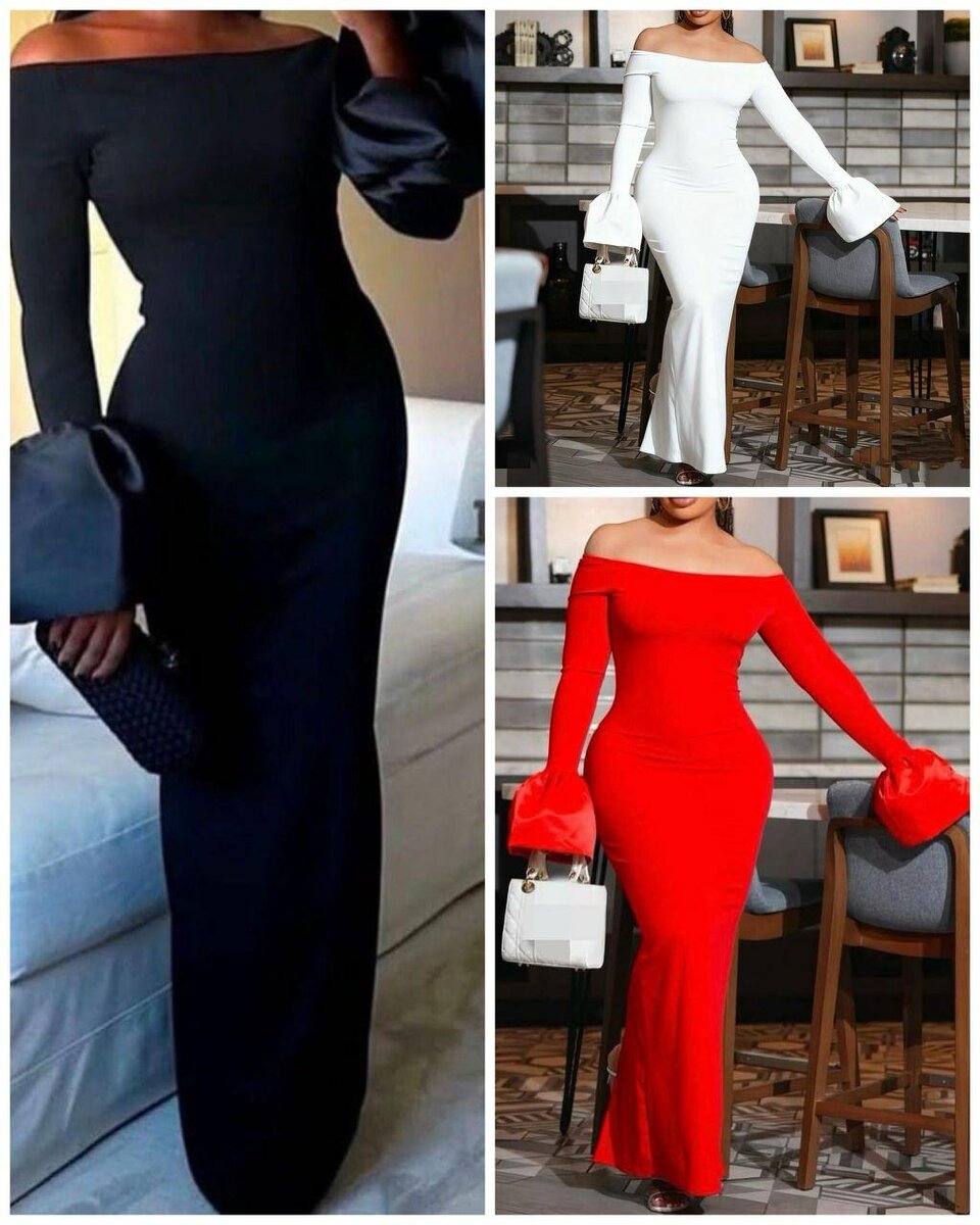 Robe Longue Épaules Découvertes