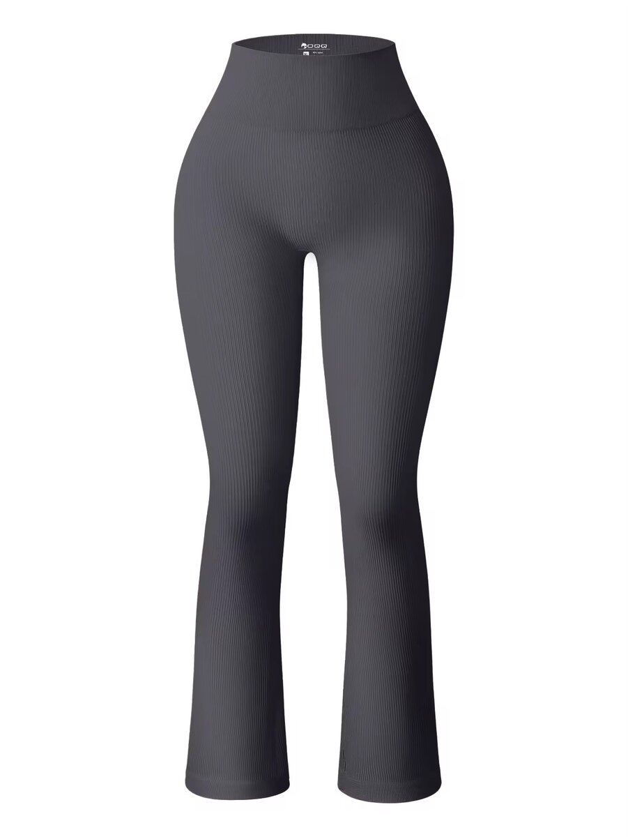 Pantalon évasé taille haute femme
