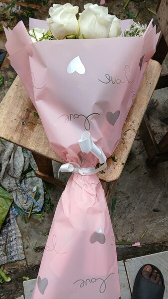 Bouquet élégant de roses blanches