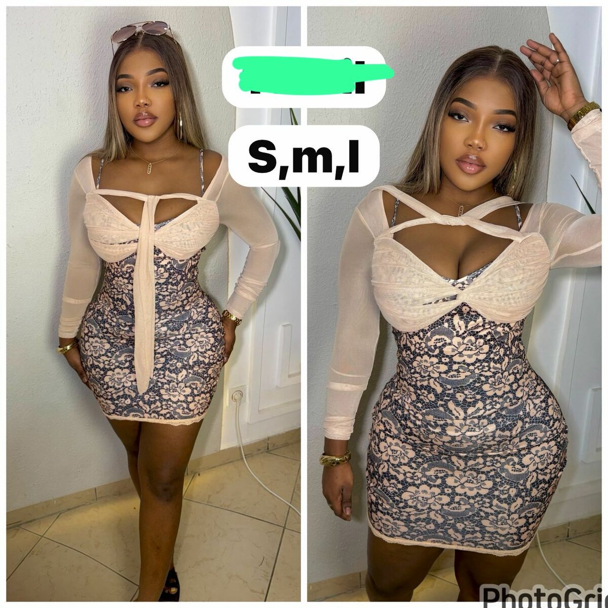 Robe élégante à dentelle