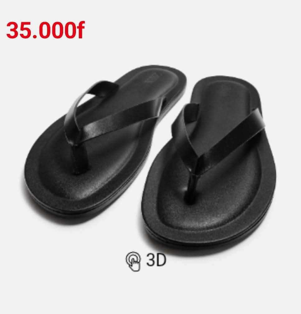 Tongs en cuir pour homme