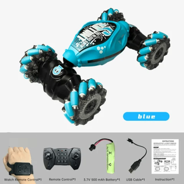 Voiture télécommandée bleu 360°