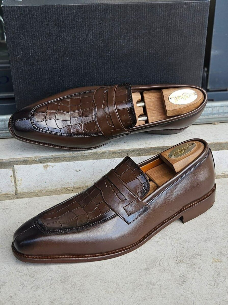 Mocassins élégants en cuir