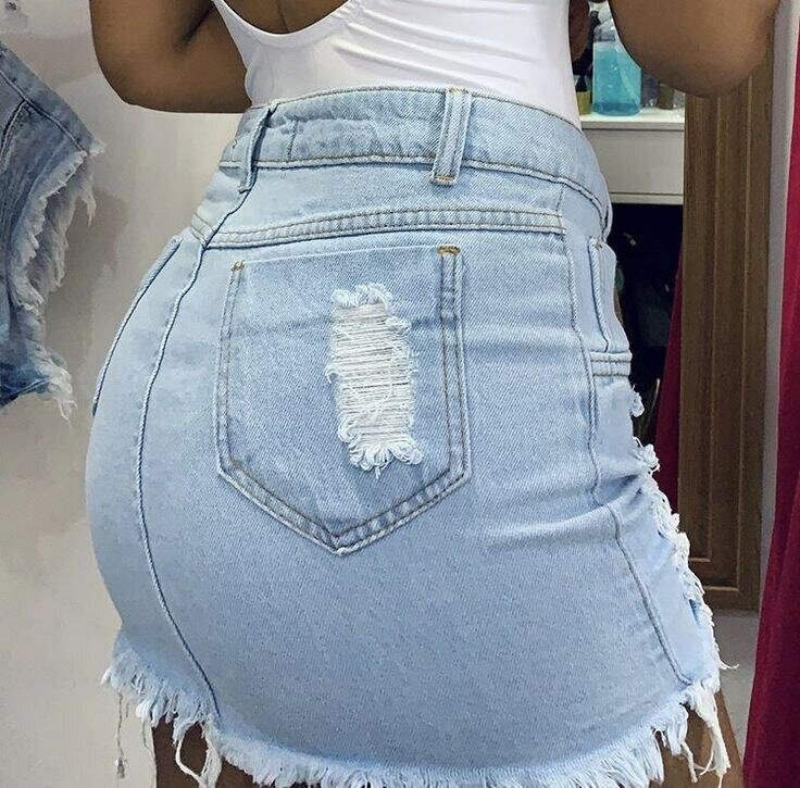 Jupe en jean décontractée