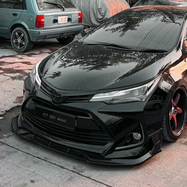 Car Front Bumper Splitter ABS Plastic - Small Spike Style -