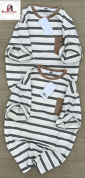 T-shirt rayé chic homme