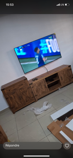 Table ronde en verre moderne