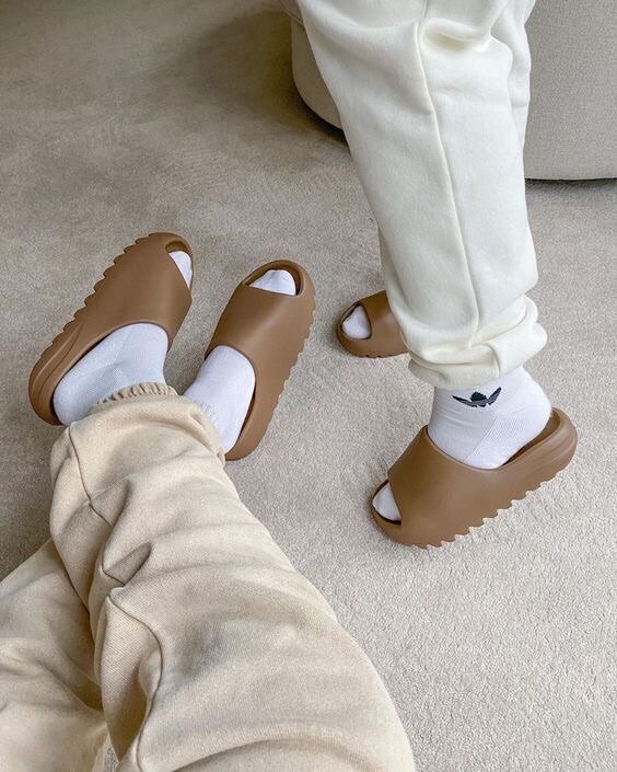 Birkenstock and adidas slides