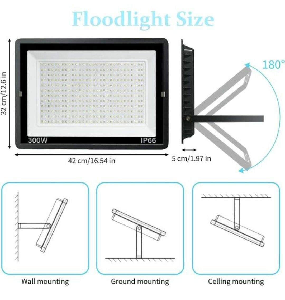 Projecteur LED 300W