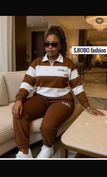 Ensemble chic rayé femme