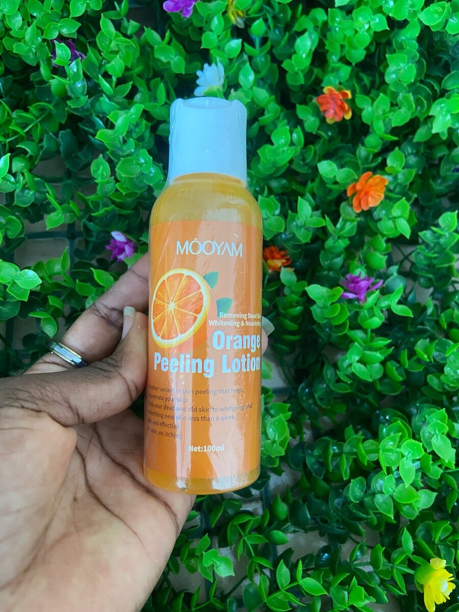 Lotion exfoliant à l'orange