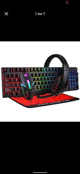 Ensemble Clavier souris casque