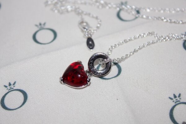 Цепочка от Пандоры в виде сердца