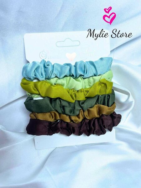 Colorful Hair Scrunchies Pack