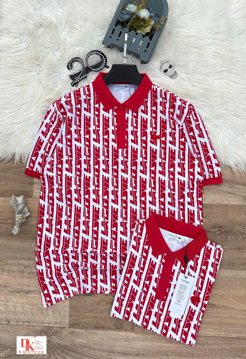 Polo tendance homme à motif