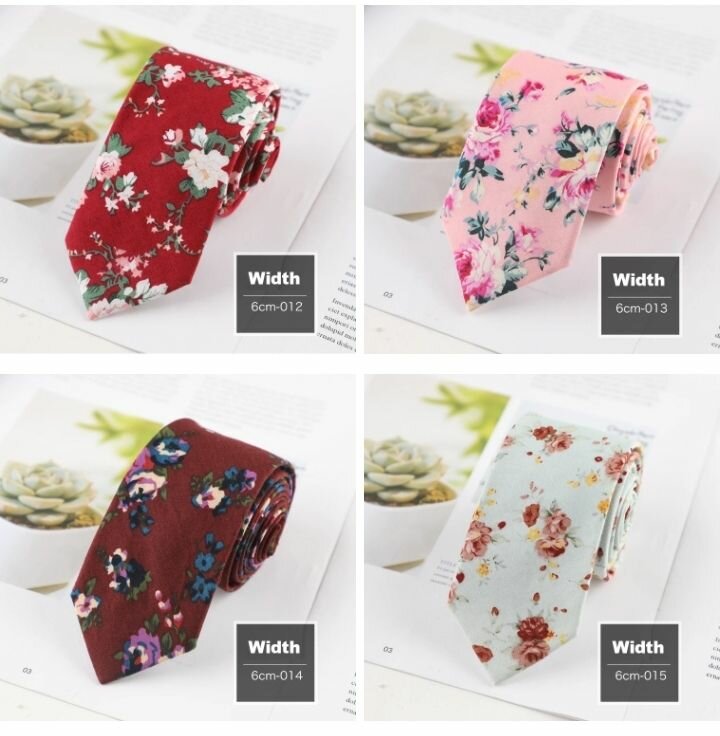 Cravates Fleuries homme