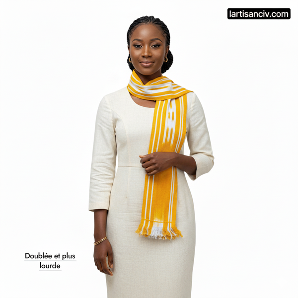 Écharpe noble  jaune sika