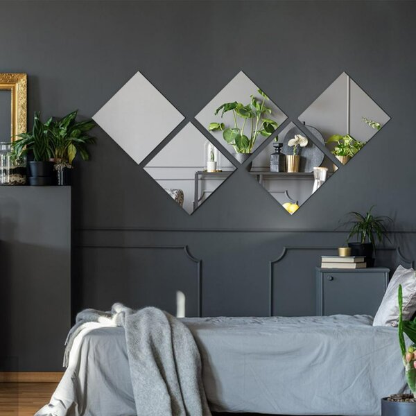 5Miroirs Muraux Adhésifs QEYON