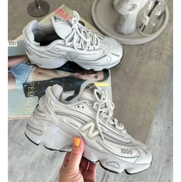 Baskets blanches mode confort