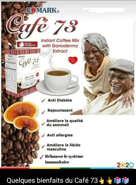 Café 73 Edmark instantané avec extrait de Ganoderma