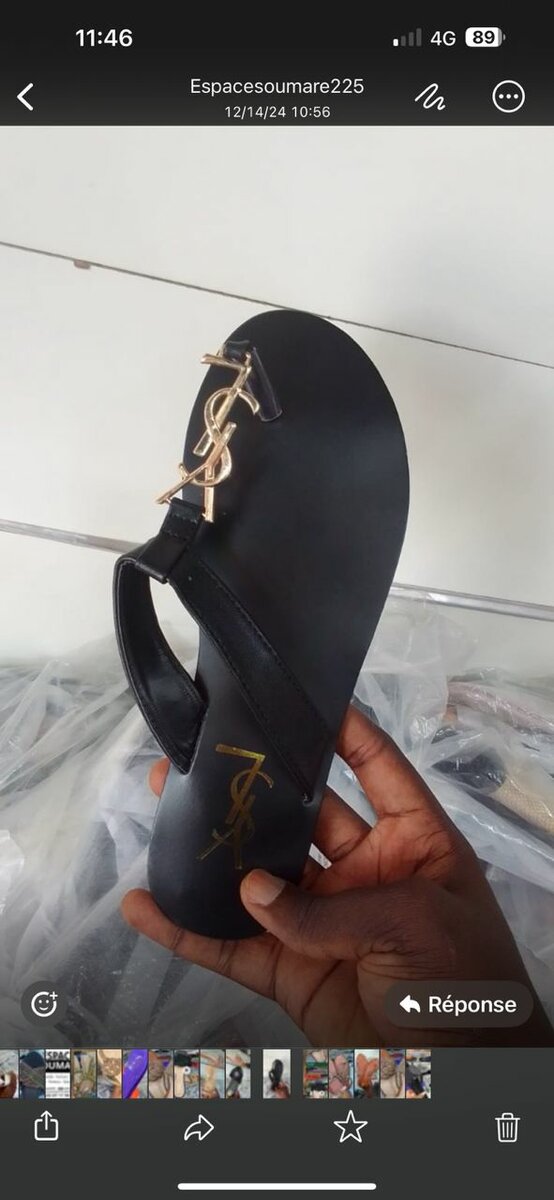 Tongs élégantes pour femmes