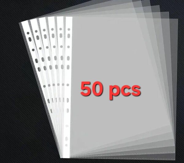 Pochettes perforées A4 50 pcs