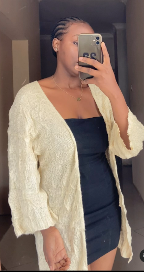  Short knitted cardigan with buttons  size: M