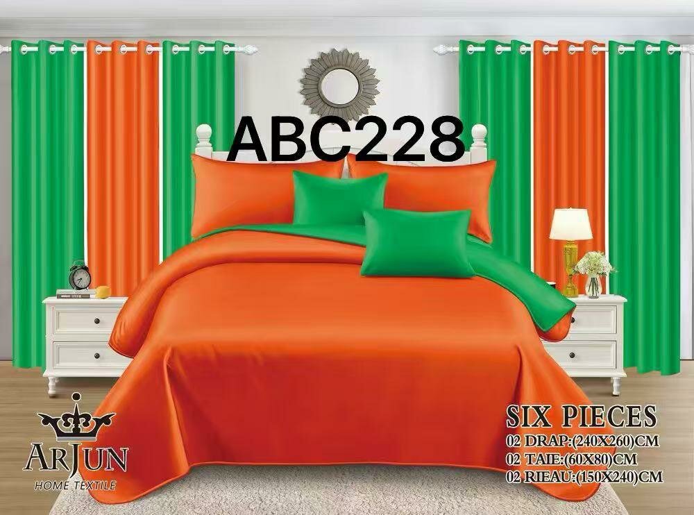 Parure de lit 6 pièces colorée