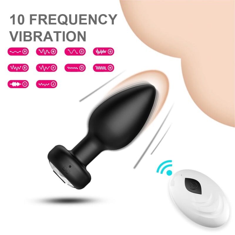 Rechargeable remote control anal plug