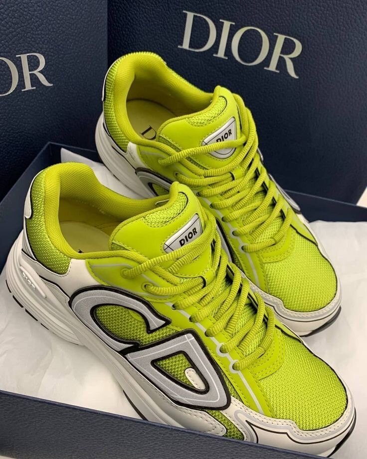 Baskets Dior fluo