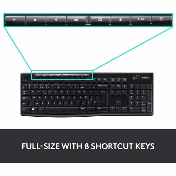 Clavier Sans Fil Logitech MK270