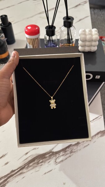 Collier Pendentif Teddy Or