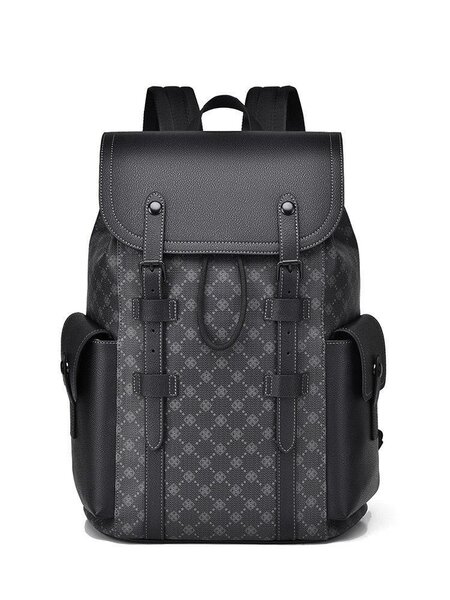 Quality leather laptop travel bag school backpack