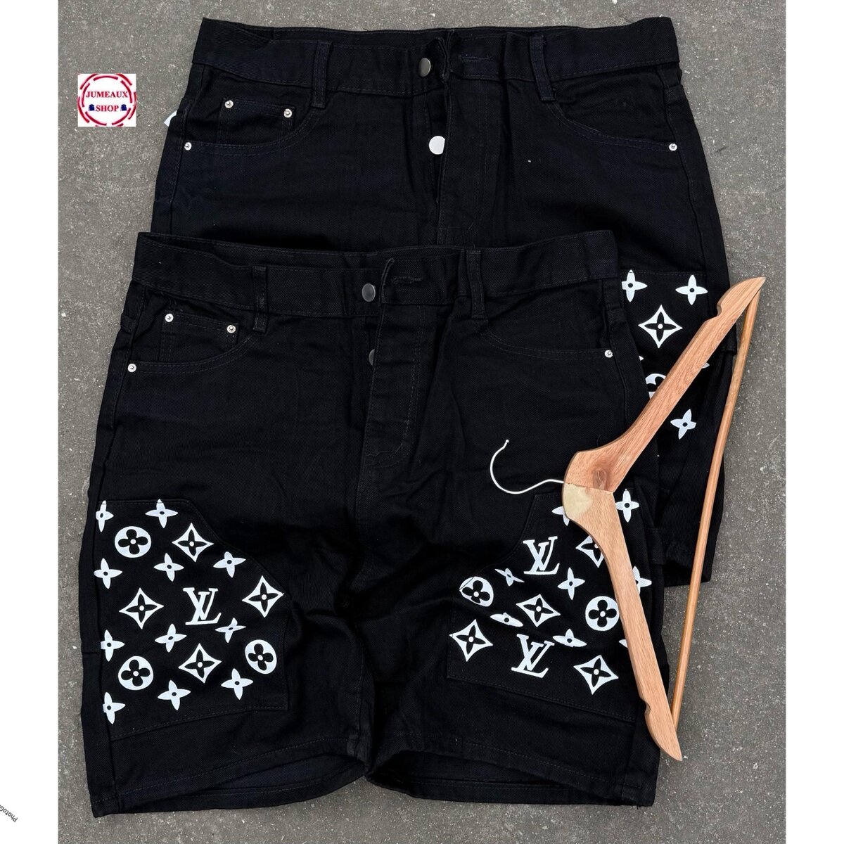 Shorts en jean noir stylé