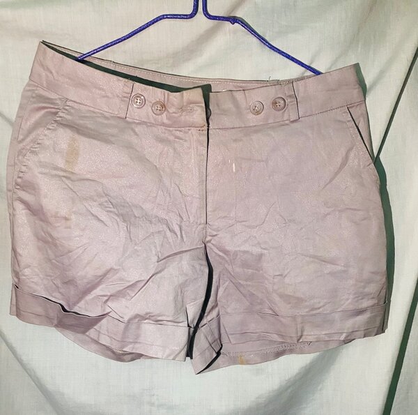 Shorts en coton rose clair
