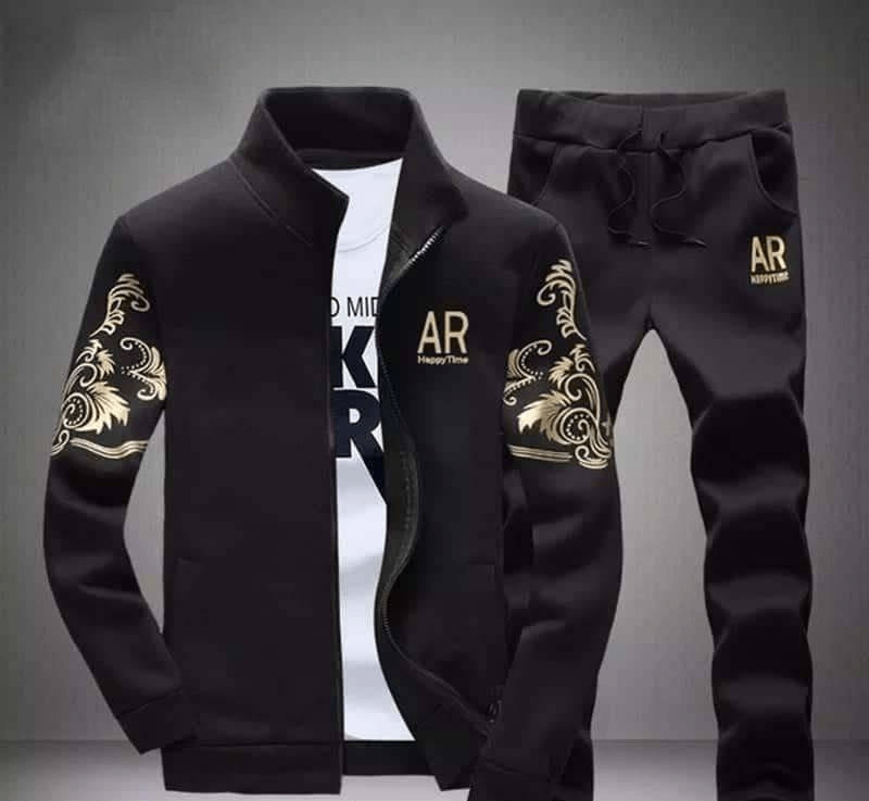 Men's Flees Track Suit- 2 piece