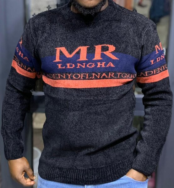 Pull col rond homme élégant