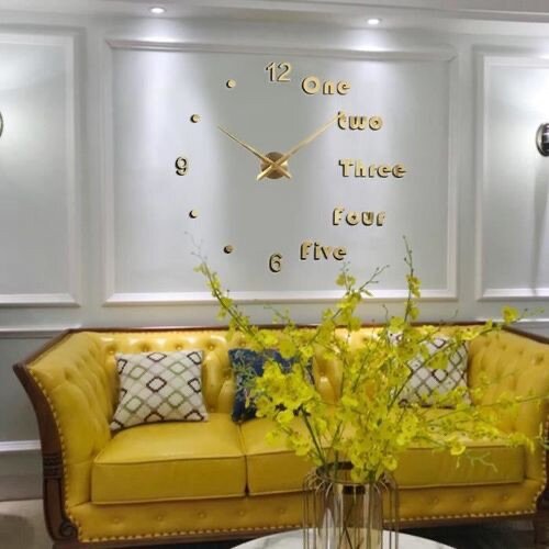 Horloge mural grand( couleur doré)