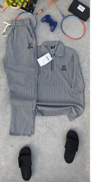 Ensemble décontracté rayé