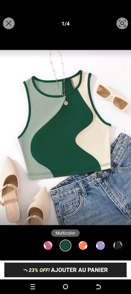 Top court asymétrique mode