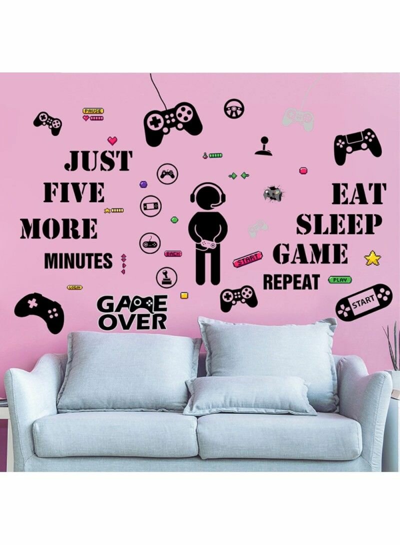4PCS / SET  VIDEO GAME WALL DECAL