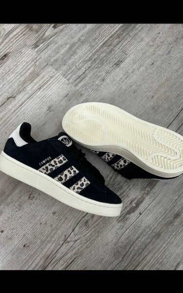 Baskets Campus en daim noir