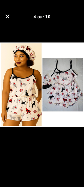 Pyjama Femme avec Bonnets