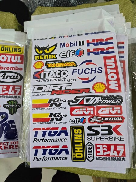 Autocollants Racing Moto